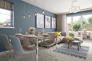 Living area in the Norbury style home