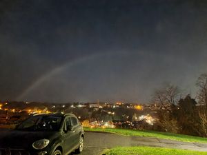 Supporting image for story: Rare 'moonbow' spotted in night sky over Bridgnorth
