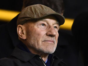 Supporting image for story: Sir Patrick Stewart at Wolves game
