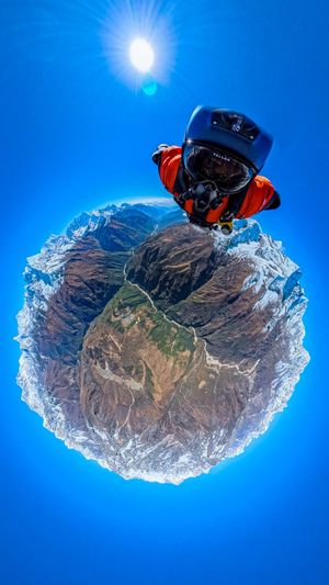 Hans above the Himalayas