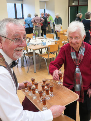 A welcoming sherry reception for all who attended