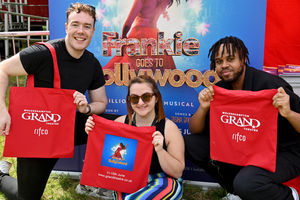 The Grand Theatre team represent the sponsors of the event