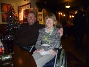 MS sufferer Vicky Clarke with her husband Andy