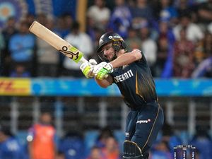 Jos Buttler batting for Gujarat Titans in the IPL
