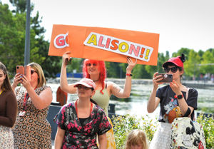 Supporters in the crowd at Southwater 