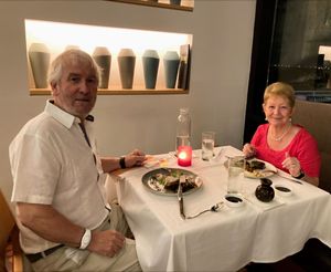 Mair Wilson, who has been recognised for her work as a foster carer in the New Year Honours, with her husband Roy