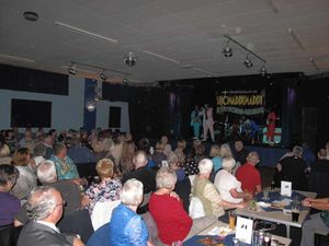 The audience at Brook Street Community Centre in Tipton are entertained by Showmaddymaddy