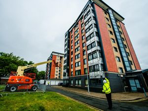 Supporting image for story: Black Country tower block panels removed in wake of Grenfell fire