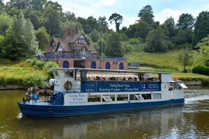 A perfect day for a cruise along the peaceful River Severn in Shrewsbury