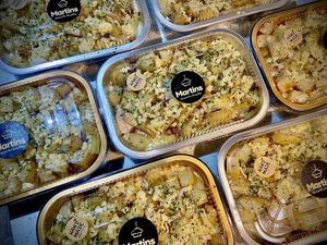 Some of the handmade meals created by Martins 