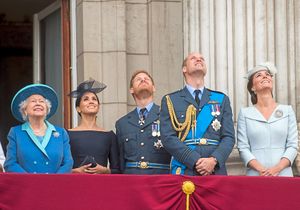 The Queen led the royal presence alongside her grandsons

