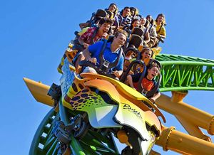 Florida's first triple-launch coaster, Cheetah Hunt