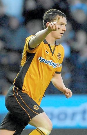 Kevin Foley celebrates his goal