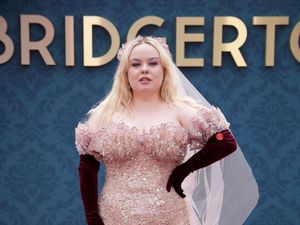 Supporting image for story: Nicola Coughlan shares behind-the-scenes Bridgerton photos