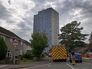 Supporting image for story: 'I saw the smoke coming up outside my ninth-storey window - then we were evacuated'