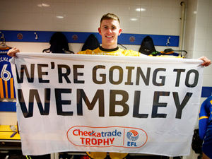 Supporting image for story: Fans and players celebrate Shrewsbury Town's Checkatrade Trophy success - pictures