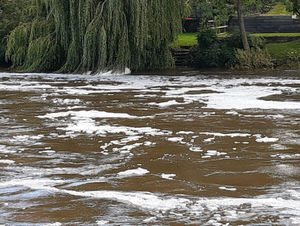 The River Severn in Shrewsbury on September 23, 2025. Picture: LDRS