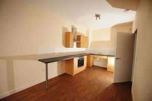 A kitchen area in one of the apartments
