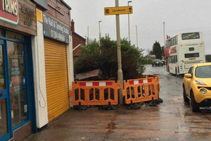 The scene of the crash