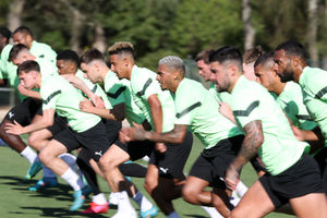 PORTIMAO, PORTUGAL - JUNE 27: a motion blur image of Karlan Grant of West Bromwich Albion and team mates on June 27, 2022 in Portimao, Portugal. (Photo by Adam Fradgley/West Bromwich Albion FC via Getty Images).
