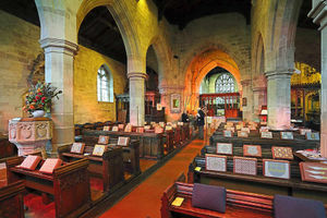 The interior of St Bartholomew's Church in Tong