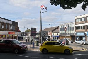 DUDLEY COPYRIGHT NATIONAL WORLD STEVE LEATH 21/08/25 Flags were put up around Sedgley. On the official flagpole in the Bullring there is a Union Jack.