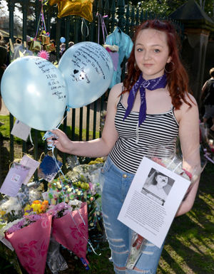 The scenes at West Park on Saturday night