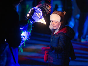 Supporting image for story: See the new magical lanterns and light train open at Chester Zoo