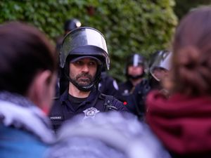 Supporting image for story: Pro-Palestinian encampment cleared in Chicago as campus protests continue