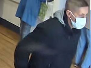 Supporting image for story: Police looking for this man after woman's cash stolen during assault at Kingswinford bank
