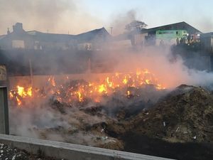 Supporting image for story: Fire involving 80 tons of hay near Uttoxeter