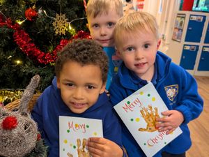 Supporting image for story: Nursery spreads Christmas cheer with Kidderminster Library Card Appeal