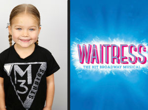 Supporting image for story: Five-year-old girl follows in parents' footsteps by starring in smash hit musical Waitress