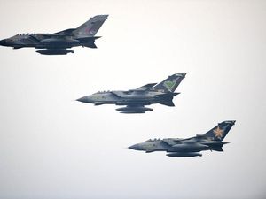 Supporting image for story: Traffic delays as hundreds gather to see RAF Tornado jets' finale flypast over Cosford