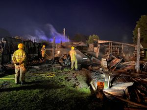 Supporting image for story: Workshop near Market Drayton gutted by fire