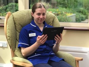 Supporting image for story: Tablets donated to Shropshire hospice