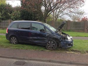 One of the vehicles involved, picture: Dudley Fire Station