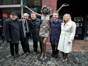 Supporting image for story: Wolverhampton University student creates bronze Cilla statue on display in Liverpool