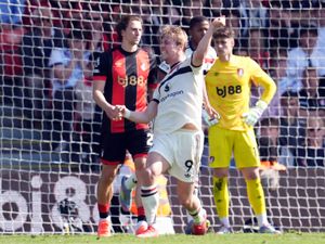 Rasmus Hojlund celebrates scoring