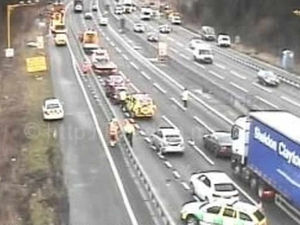 Supporting image for story: Long delays after crash closes M6 lane