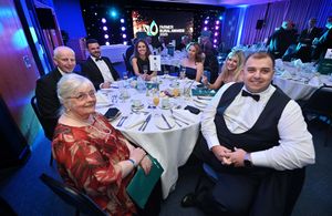 Rural Awards 2025. Rosemary Allen and Matthew Scarlett on the Wynnstay table .