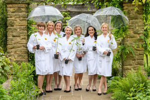 The cast of Calender Girls pictured at Winterbourne House and Gardens in Birmingham. Picture by Simon Hadley.