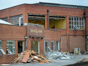 Supporting image for story: Pictured: Wolverhampton Goodyear factory torn down piece by piece