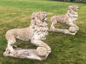 Pair of Medici lions