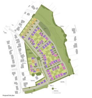 The proposed outline of how the development would look.