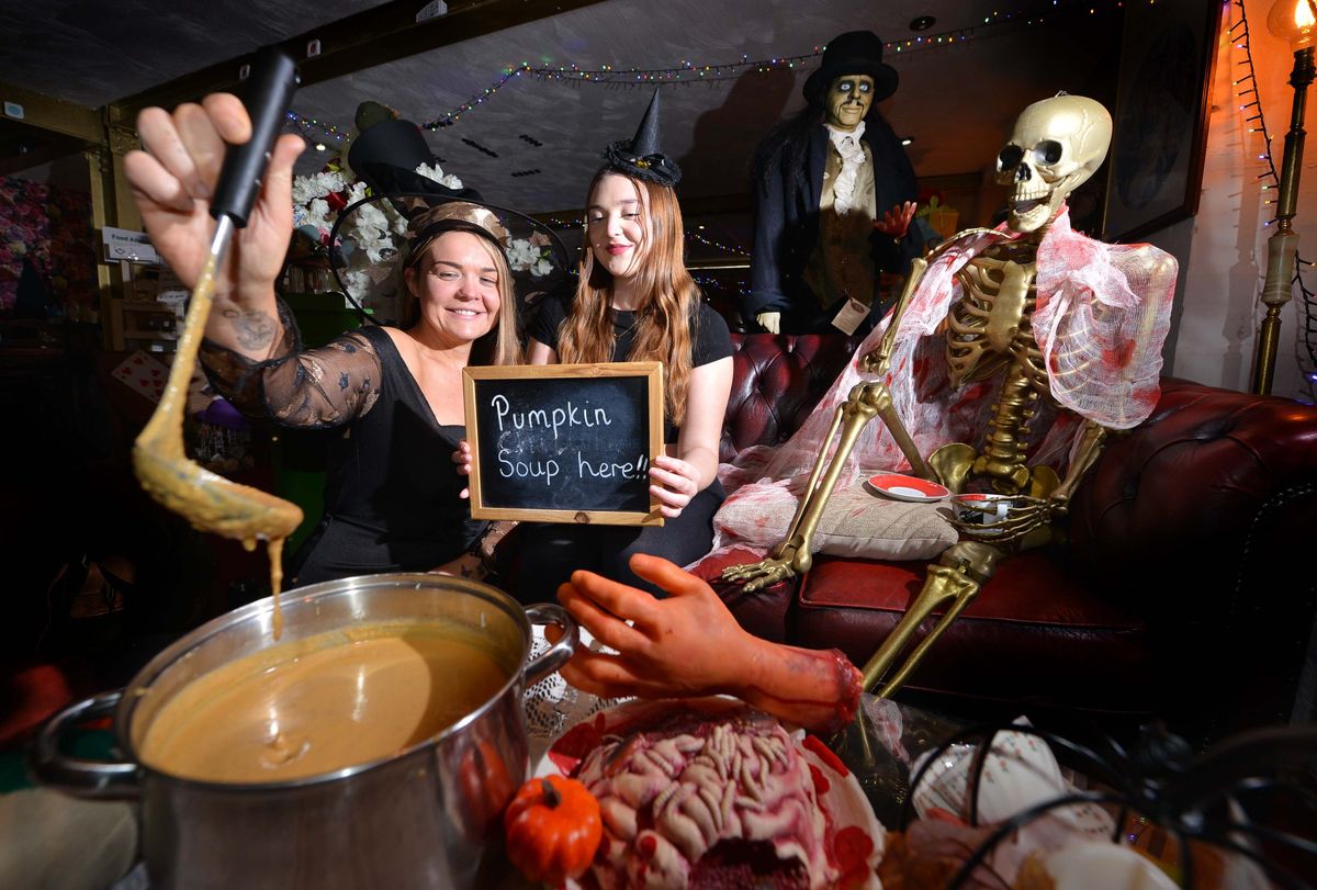 Ghostly butler helps tearoom in Bridgnorth serve up a Halloween treat