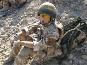 Alex deployed overseas whilst serving in the British Army