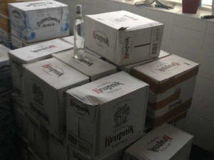 Supporting image for story: £10,000 worth of Vodka bottles seized in Telford