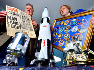 Supporting image for story: Relive dramatic race to the moon during space odyssey talk