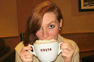 A picture which reveals the fun-loving side of Georgia Williams nature